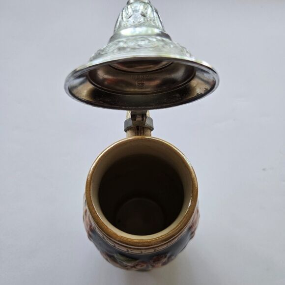 German Beer Stein Collectible Mug Hand Painted Vintage Bar Drinkware - Picture 3 of 4